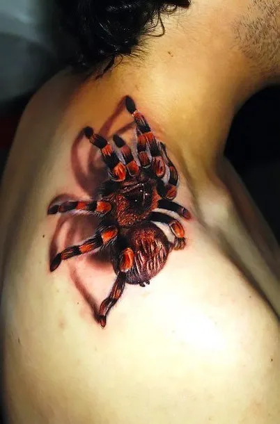 18934 geometric 3d tarantula tattoo