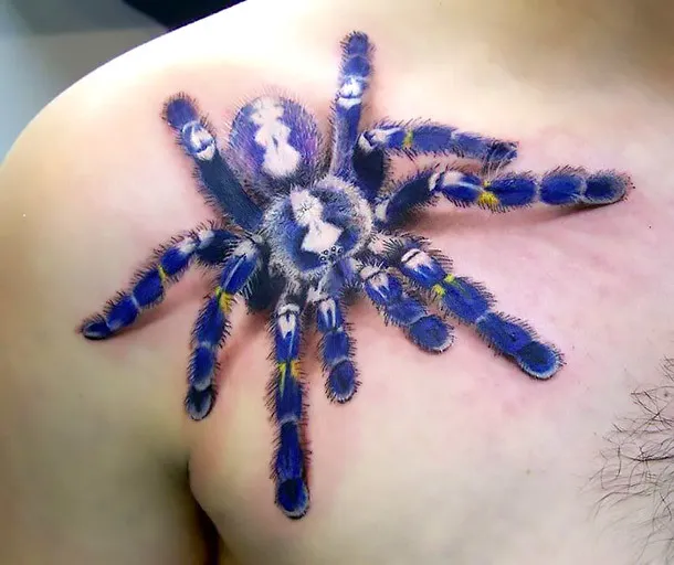 18934 realistic 3d tarantula tattoo